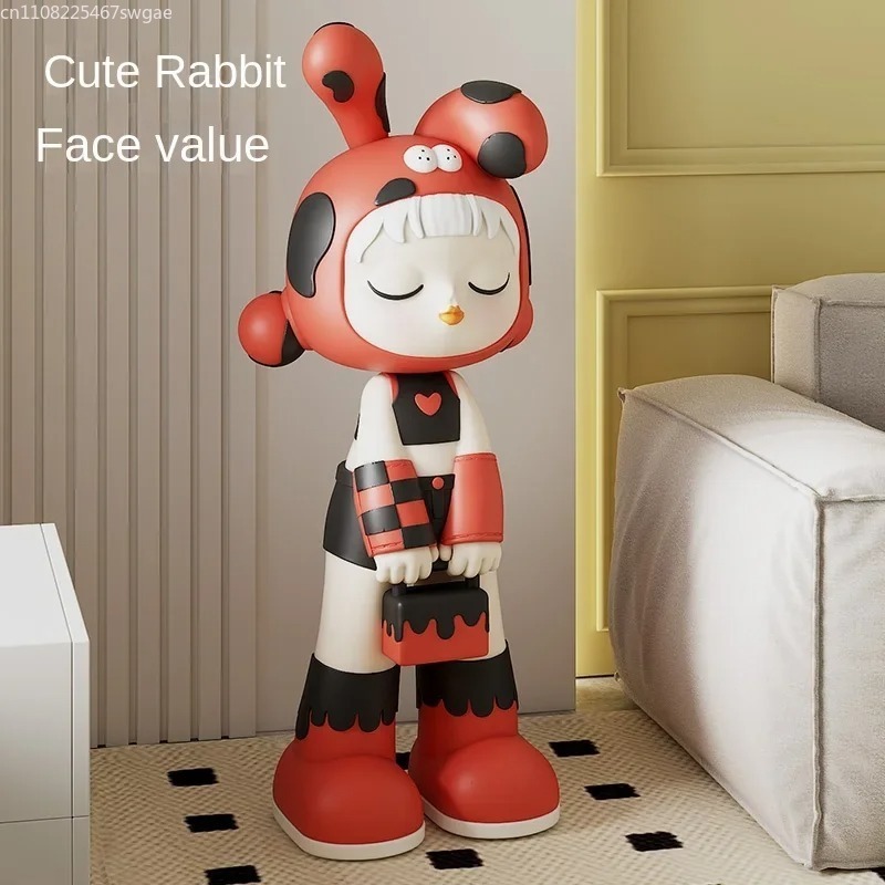 Resin Art Store - Statua di Ragazza Cartoon Artistica, Modello
