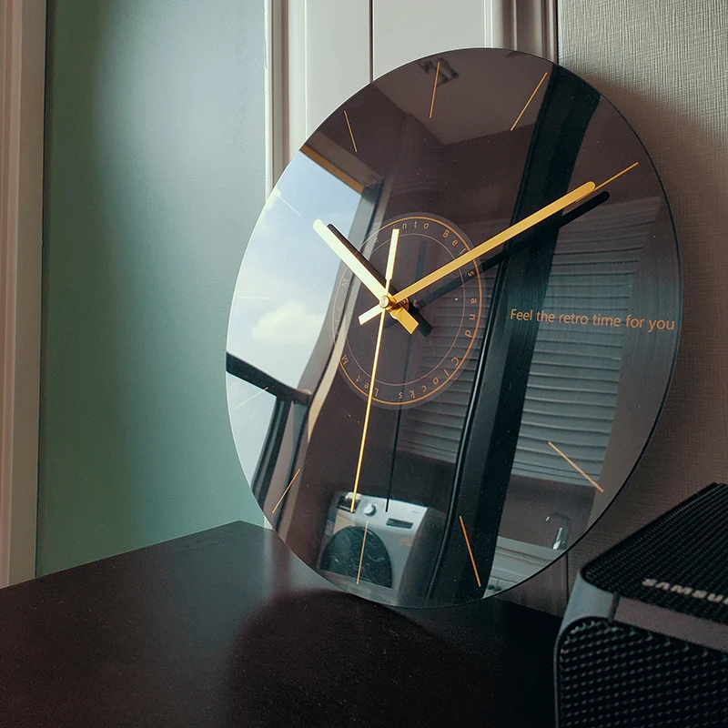Resin Art Wall Clock - Orologio da parete silenzioso di lusso