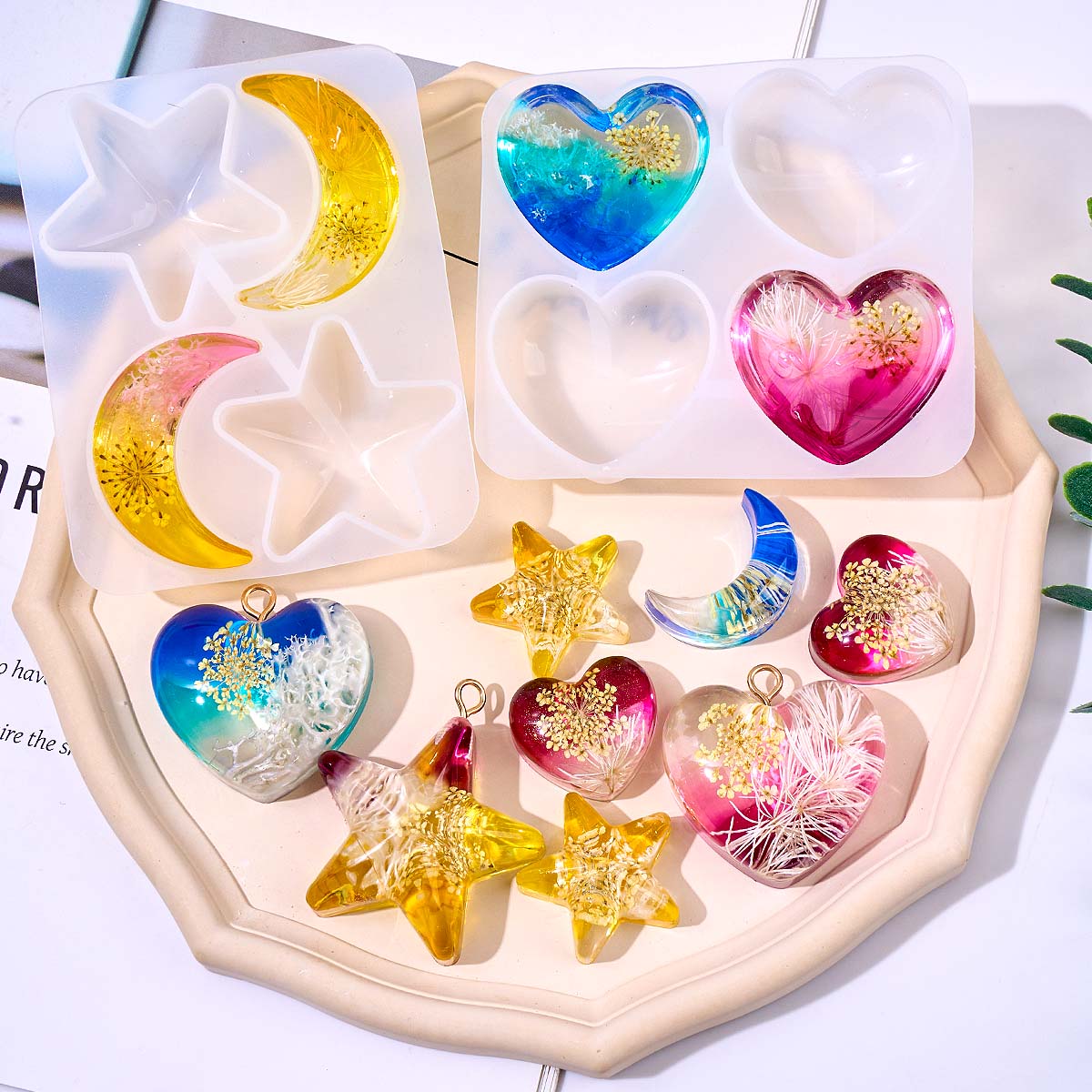 Resin Art Letters - Stampo in Silicone a Forma di