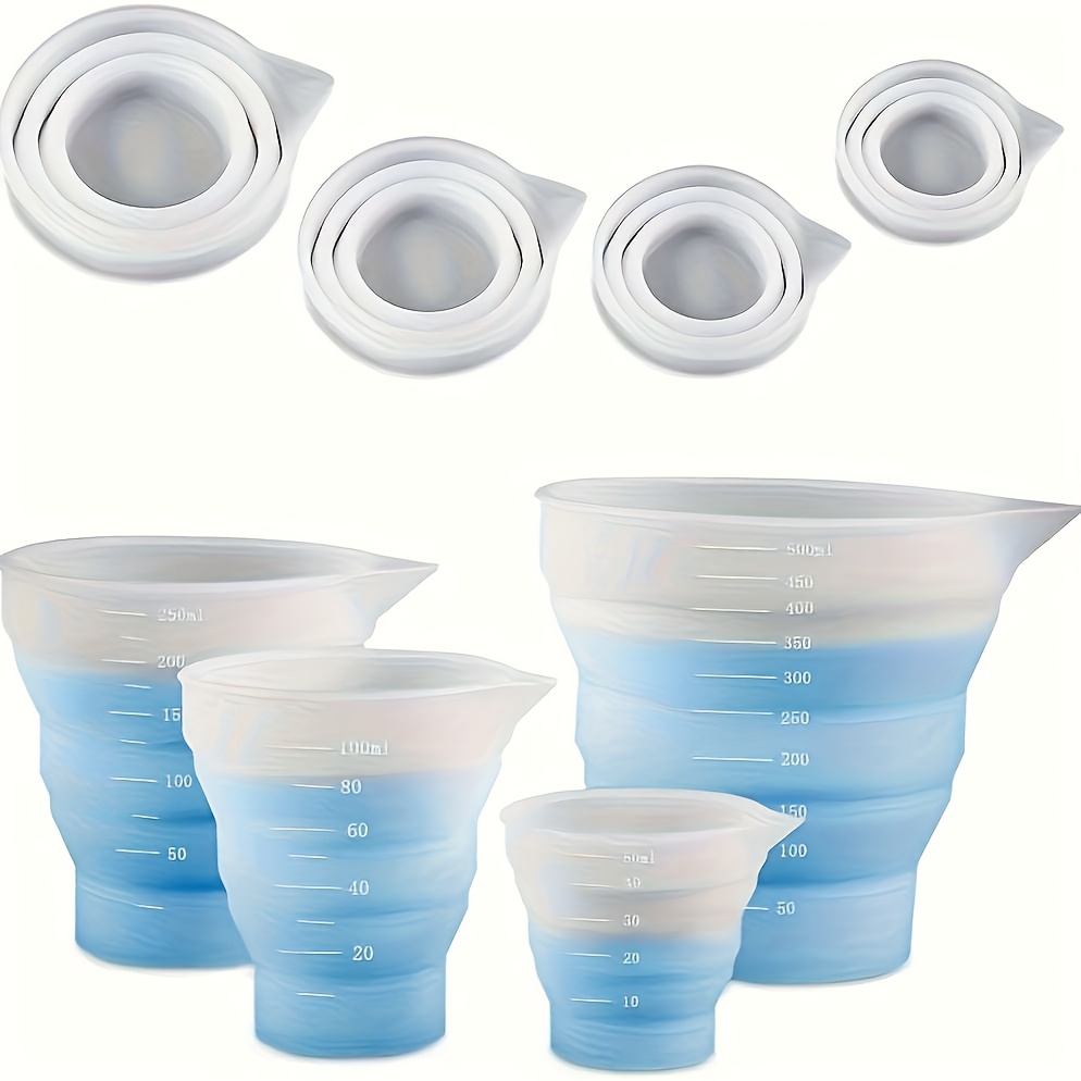 Resin Mixing Cup - Tazza dosatrice pieghevole in silicone da