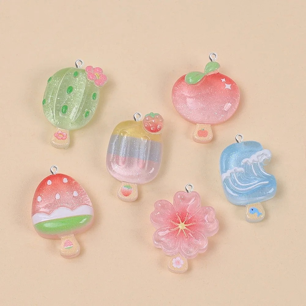 Resin Art Materials - 10 Pezzi Ciondoli in Resina Kawaii