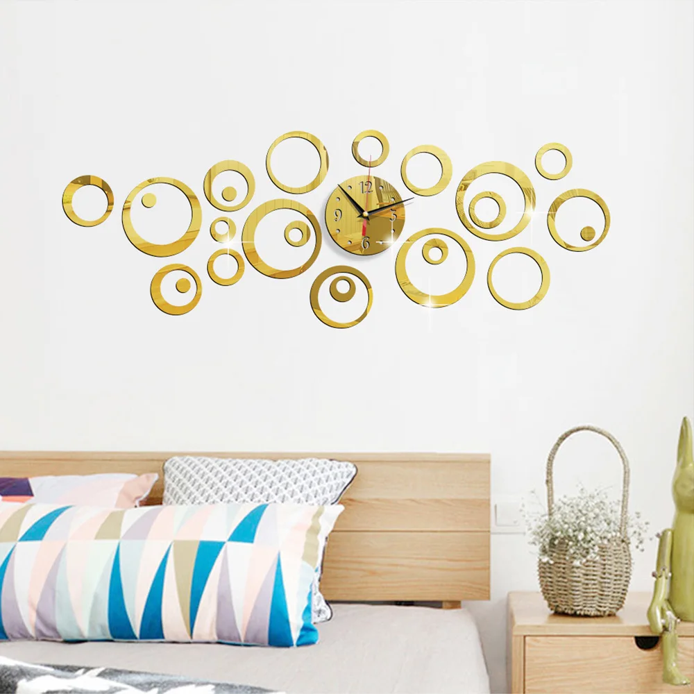 Specchio acrilico stereo 3D Or - Resin Art Wall Clock recensione e prezzo