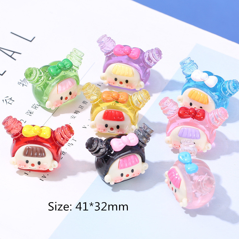 4 pezzi trasparente testa di b - Resin Art Earrings Material recensione e prezzo