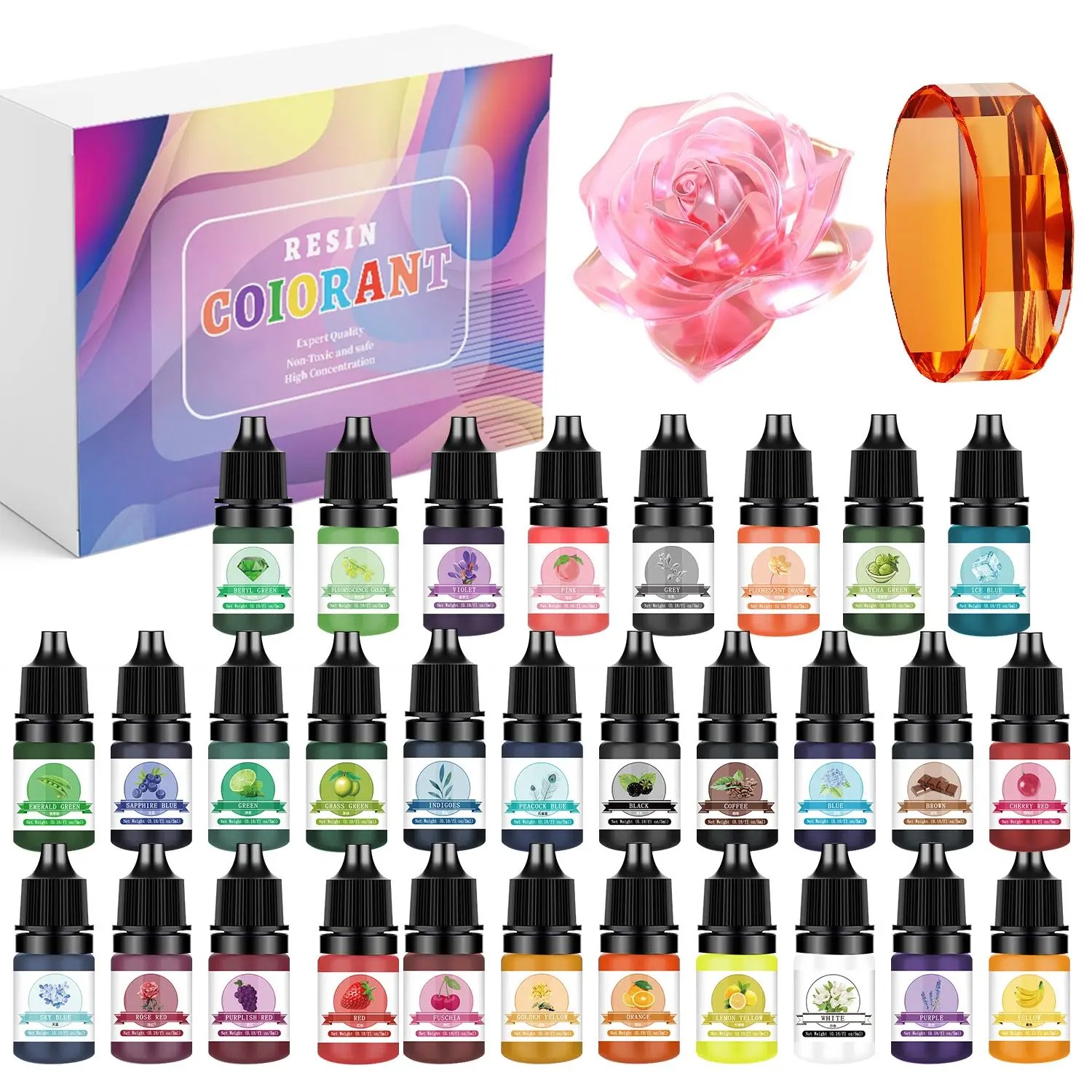 30 colori 5ml kit di pigmenti  - Resin Art Letters recensione e prezzo