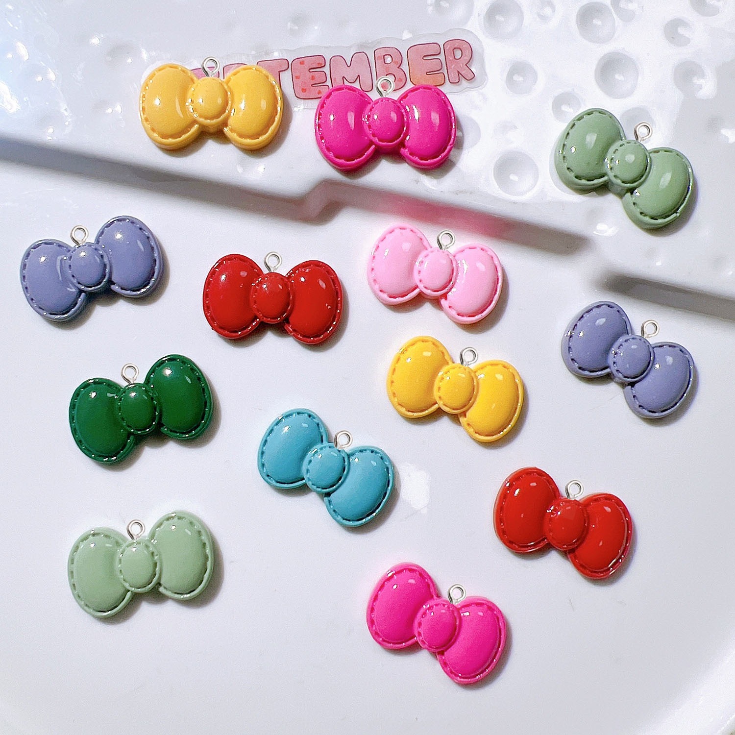 10 pezzi simpatico cartone ani - Resin Art Earrings Material recensione e prezzo