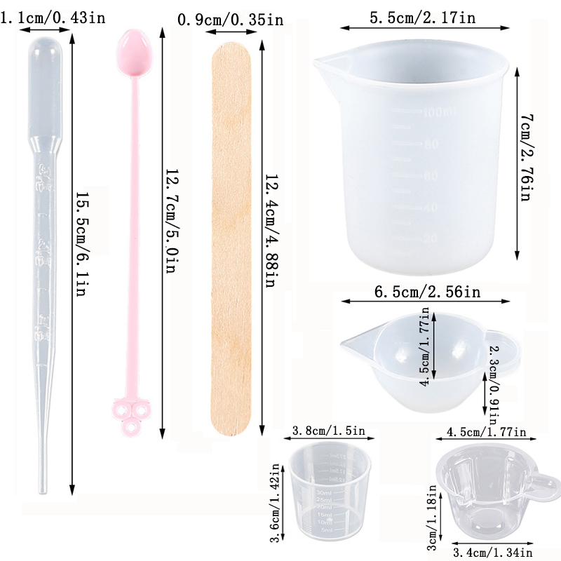 Kit di strumenti in resina epo - Resin Mixing Cup recensione e prezzo