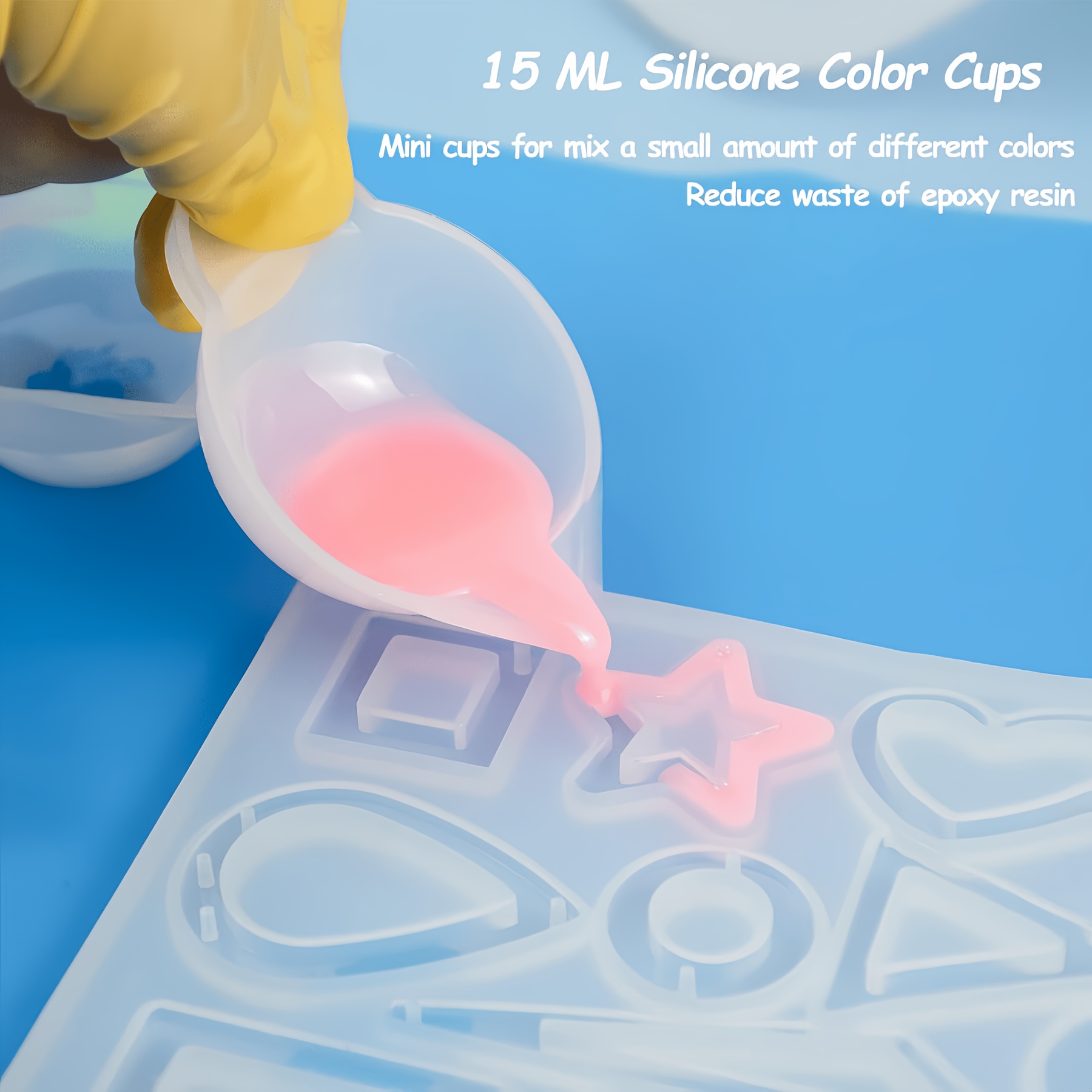 Set di 21 Stampi in Silicone p - Resin Mixing Cup recensione e prezzo