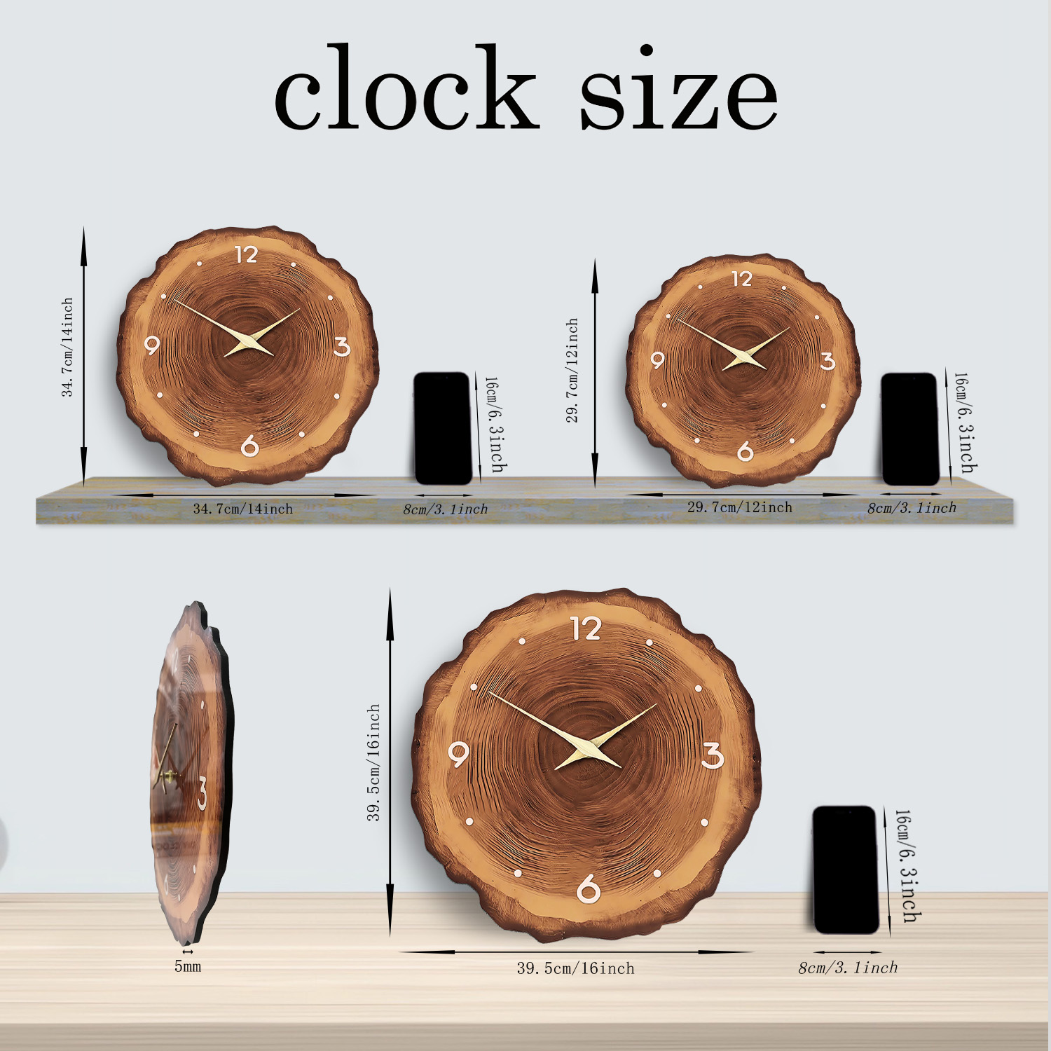 Orologio da parete con impiall - Resin Art Wall Clock recensione e prezzo