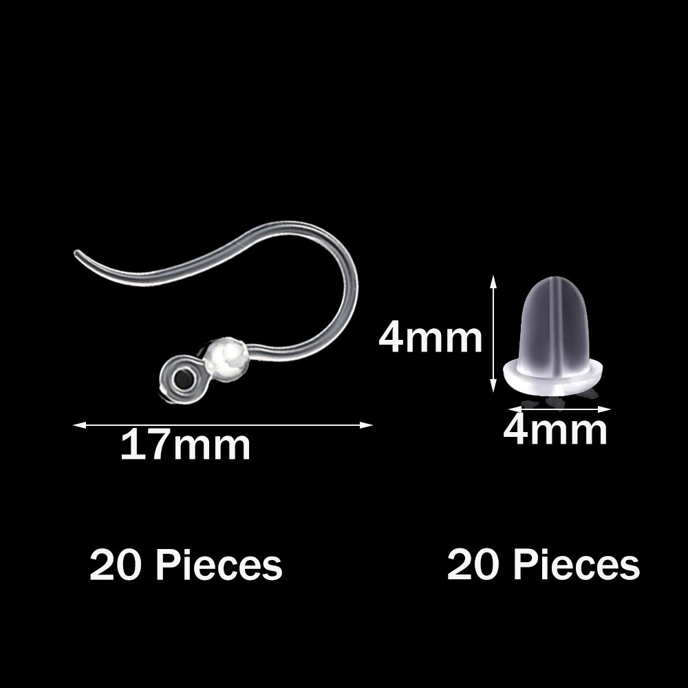 40 ganci per orecchini in plas - Resin Art Store recensione e prezzo