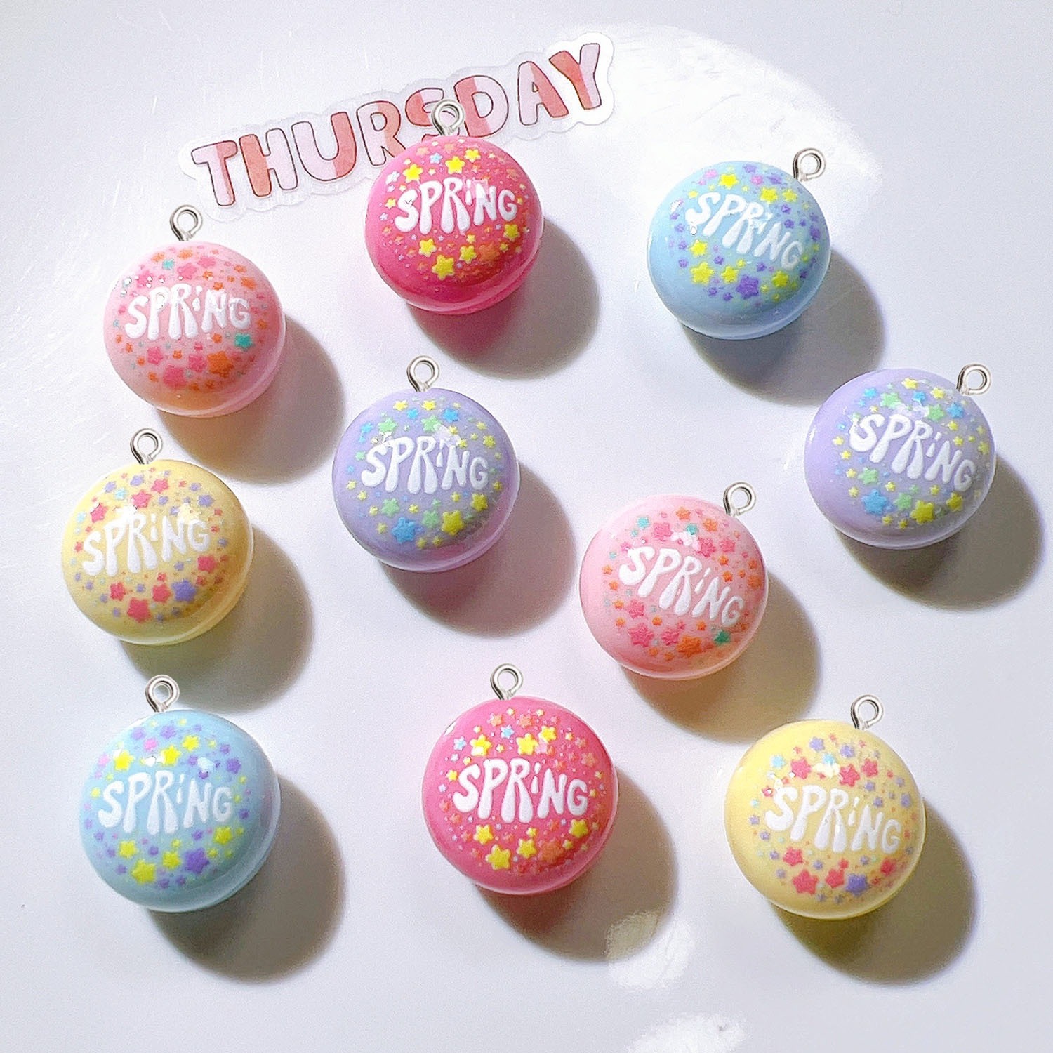 10 Pezzi di Ciondoli Circolari - Resin Art Earrings Material recensione e prezzo